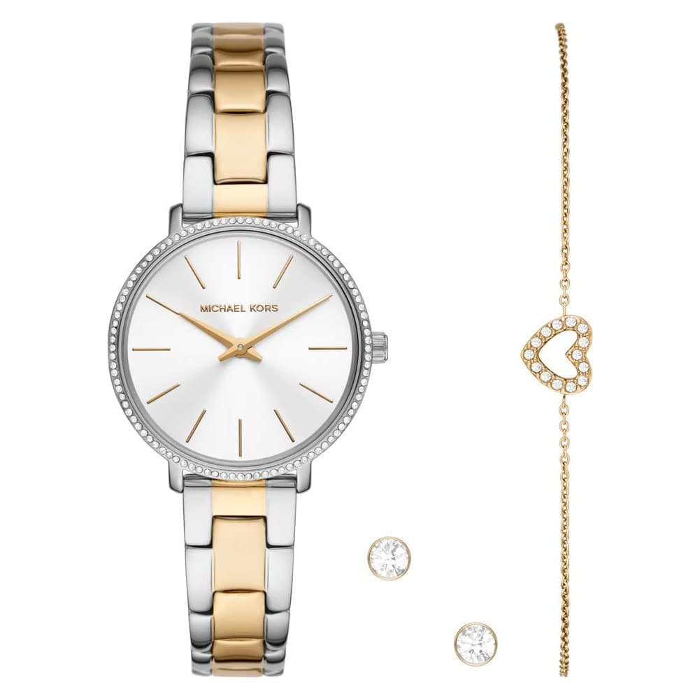 Michael Kors Women's Watch PYPER, 32 mm case size, Two Hand movement, Stainless Steel strap on Amazon.ae - Price Tracker