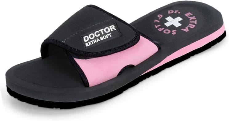 DOCTOR EXTRA SOFT Women's Orthopaedic and Diabetic Adjustable Strap Comfort Dr Sliders Flipflops and House Slipper's Girls Slides OR-D-52 on Amazon.ae - Price Tracker