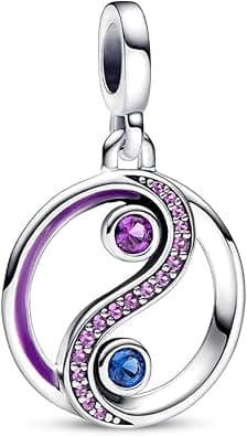 PANDORA ME Sterling Silver Yin and Yang Locket with Star Blue and Royal Purple Crystal and Purple Enamel on Amazon.ae - Price Tracker