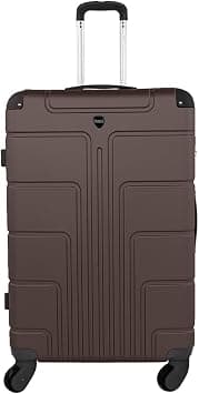 Hard-Side Suitcase | ABS Material Checked Bag Luggage with Lightweight Design and 8-Wheel Spinners 24in (61cm)20kg, Coffee on Amazon.ae - Price Tracker