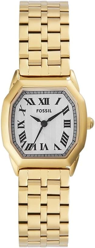 Fossil Harlow Three-Hand Gold-Tone Stainless Steel Watch - ES5361 على Amazon.ae - متتبع الأسعار