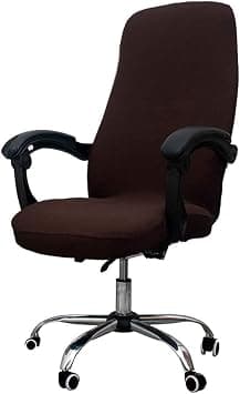 Melaluxe office chair cover - universal stretch desk chair cover, computer chair slipcovers (size: l) - coffee على Amazon.ae - متتبع الأسعار