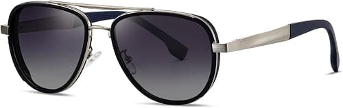 Fashion Polarized Sunglasses for Men UV Protection Metal Frame on Amazon - Best Deal Finder