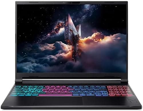 Acer Nitro V16S Slim Gaming Laptop 14th Gen Intel Core 9-270H 14 Cores Upto 5.8GHz/16GB DDR5 RAM/1TB SSD/8GB NVIDIA®GeForce®RTX 5070/16" WQXGA IPS 180Hz/W11/WiFi-6/RGB KB/Black on Amazon.ae - Price Tracker