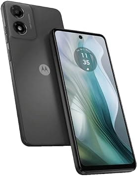 Motorola Moto E14 Dual SIM 4G Smartphone, 64GB Storage, 2GB RAM, 6.56" 90Hz IPS LCD Display, 13MP Camera, Android 14 (Go Edition), 5000mAh Battery, Water-Repellent Design (Graphite Grey) على Amazon.ae - متتبع الأسعار