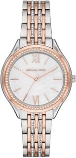 Michael Kors Women's Mindy Three-Hand Silver-Tone Alloy Watch MK7077 - Best Deal Finder