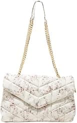AMICA Natalia Quilted Puffer Crossbody Bag for Women, Dual Compartment Soft Vegan Leather Handbag with Gold Chain Strap, Small Shoulder Purse for Travel & Everyday Use - Best Deal Finder