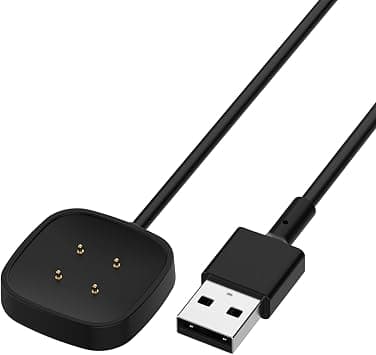 T Tersely 1M Long Charging Cable Clip Charger for Fitbit Versa 3 / Sense 2020, 1M/3.3ft Cord for Fitbit Versa3 Sense Smartwatch - Best Deal Finder
