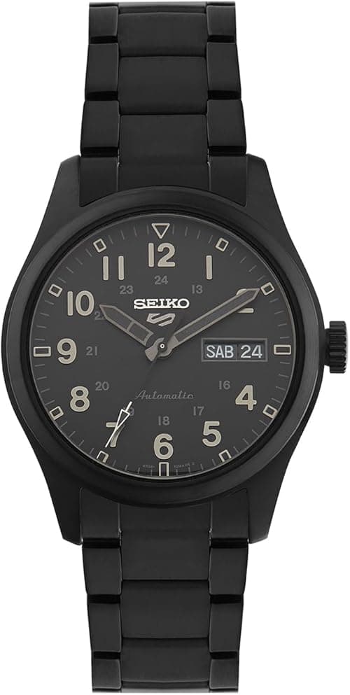 Seiko 5 Sports Men's Automatic Watch with Black Dial and Black Strap SRPJ09K1 on Amazon.ae - Price Tracker