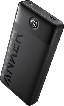 Anker 15W Power Bank, 200000mAh Portable Charger Battery with 2-Port, Real Time Battery Display, Power Bank for iPhone, Samsung, & More, Include Type-C Charging Cable, Black Color - Best Deal Finder