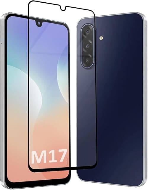 Compatible with Galaxy Screen Protector Tempered Glass, Anti Scratch, Anti Fingerprint, Bubble Free (1, Side Black, Galaxy M17) on Amazon.ae - Price Tracker