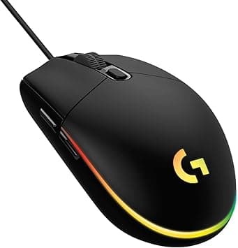 Logitech G203 2nd Gen Wired Gaming Mouse, 8,000 DPI, Rainbow Optical Effect LIGHTSYNC RGB, 6 Programmable Buttons, On-Board Memory, Screen Mapping, PC/Mac Computer and Laptop Compatible - Black - Amazon.ae Price Tracker