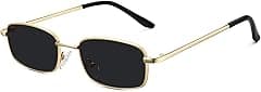 Rectangle Sunglasses for Women 90s Retro Small Narrow Square Frame UV400 Protection - Amazon.ae Price Tracker