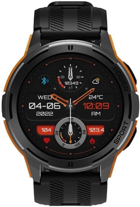 RIVERSONG Motive 8C AMOLED Bluetooth Calling Smart Watch, 1.43” Display, 24/7 Health Monitoring, AI Voice Assistant, 5ATM Water Resistance, and Up to 10 Days Battery Life, Black, SW801 on Amazon.ae - Price Tracker