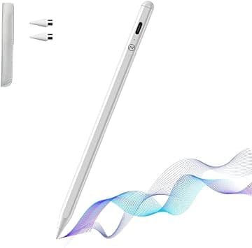 FACE HUB Stylus Pen, Upgrade Active Compatible for iOS and Android Touch, Dual Touch Screen Pencil for Apple/Android/iPad 2018 to 2024 Model القلم With Cover (White) on Amazon.ae - Price Tracker