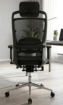 Splendor ® Ergonomic High Back Office Chair with Advanced Lumbar Support, Adjustable Headrest and Armrests, Mesh, Reclinable, Model SP-Y409A (BLACK) - Amazon.ae Price Tracker