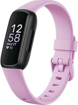 Fitbit Inspire 3 Health &-Fitness-Tracker with Stress Management, Workout Intensity, Sleep Tracking, 24/7 Heart Rate and more, Lilac Bliss/Black, One Size (S & L Bands Included) - Best Deal Finder