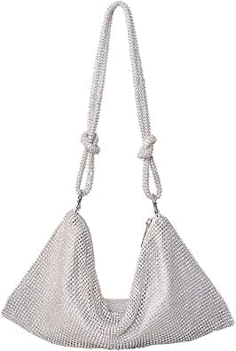 Women's Triangle Bling Glitter Purse Crown Box Clutch Evening Luxury Bags Party Prom على Amazon.ae - متتبع الأسعار
