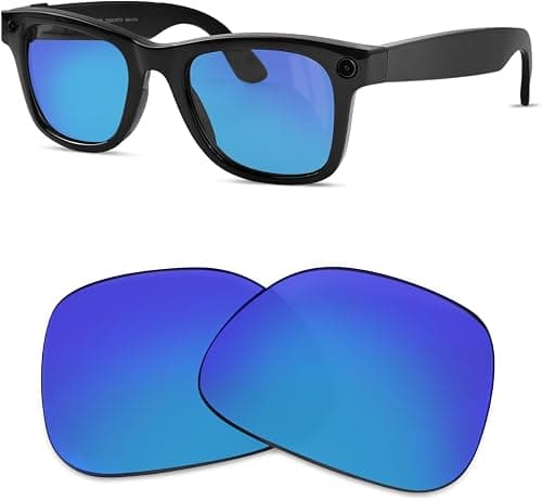 Replacement Polarized Lenses for Ray-Ban Meta Wayfarer RW4006 & Gen 2 RW4012 Regular (50-22) على Amazon.ae - متتبع الأسعار
