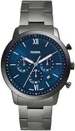 Fossil Men's Neutra Quartz Stainless Steel and Leather Chronograph Watch - Best Deal Finder