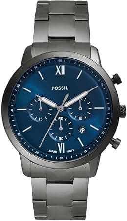 Fossil Men's Neutra Quartz Stainless Steel and Leather Chronograph Watch - Best Deal Finder