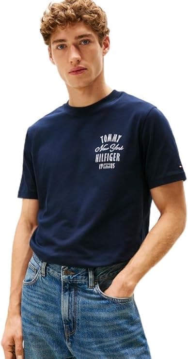Tommy Hilfiger Mens Inverse climate grap T-Shirts (pack of 1) on Amazon.ae - Price Tracker