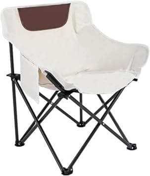 HALAYAYA Camping Folding Chair Portable Folding Beach Chair Multi-Purpose Lightweight Chair for Outdoor Travel Picnic Hiking With Carry Bag (M-white) on Amazon.ae - Price Tracker