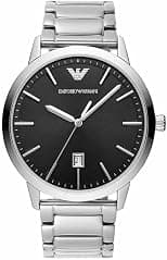 Emporio Armani Men's Three Hand Date, Stainless Steel Watch, 43mm case size, Silver, bracelet, AR11310 - دليلك لأفضل العروض