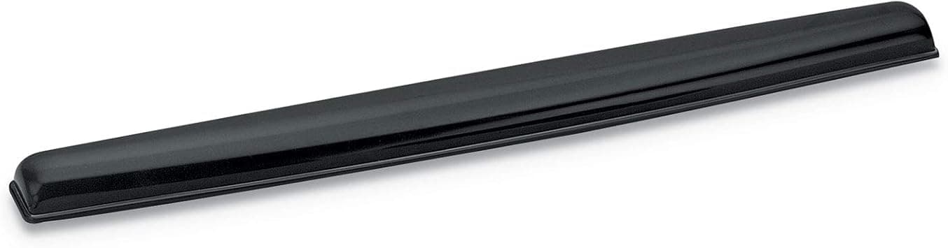 Fellowes Crystal Gel Keyboard Wrist Rest Ergonomic Stain-Resistant Black 9112201 - Best Deal Finder