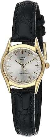Casio Womens Quartz Watch, Analog Display and Leather Strap on Amazon.ae - Price Tracker