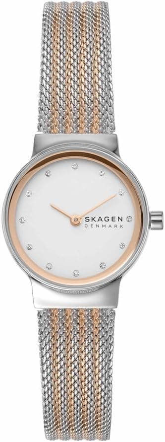 SKAGEN Freja Watch for Women, Quartz Movement with Stainless Steel or Leather Strap on Amazon.ae - Price Tracker