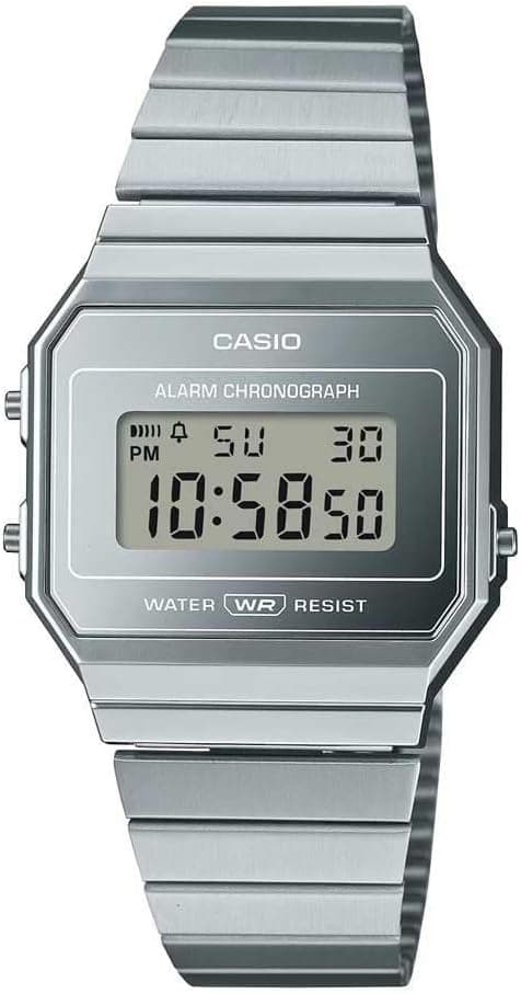 Casio Women's Digital Quartz Watch with Stainless Steel Strap A700WEV-7AEF on Amazon.ae - Price Tracker