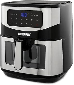 Geepas 9.2L Digital Air Fryer with Vortex – Family-Sized 9-in-1 Convection Air Fryer with LED Touchscreen, 60 Minutes Timer & Non-Stick Basket – Oil Free Toaster Oven | 2 Years Warranty on Amazon.ae - Price Tracker