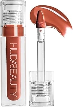HUDA BEAUTY Faux Filler Shiny Non-Sticky Lip Gloss Foxy - Caramel Brown 0.13FL.OZ / 3.9ml on Amazon.ae - Price Tracker
