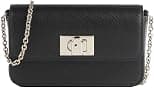 Furla Material 100% Leather Measures 17 x 11 x 4 cm Flap Closure 3 Credit Card Slots Chain Shoulder Strap Code we00265 are000 black - Best Deal Finder