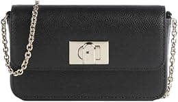 Furla Material 100% Leather Measures 17 x 11 x 4 cm Flap Closure 3 Credit Card Slots Chain Shoulder Strap Code we00265 are000 black - Best Deal Finder