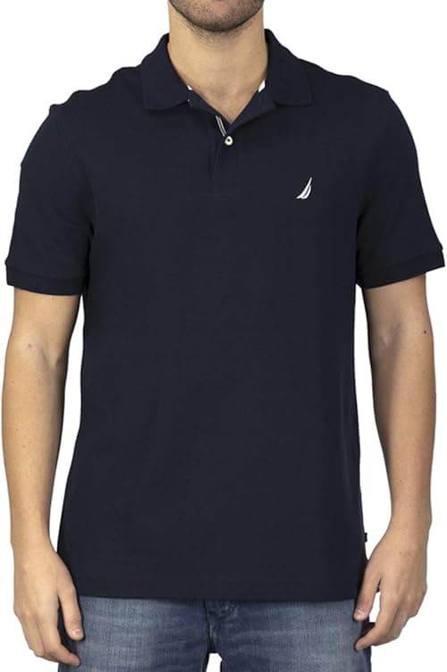 Nautica Men's Classic Short Sleeve Solid Polo Shirt on Amazon.ae - Price Tracker