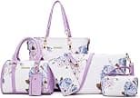 2E-youth womens Purses and Handbags Set tote handbag satchel shoulder bag purse - Best Deal Finder