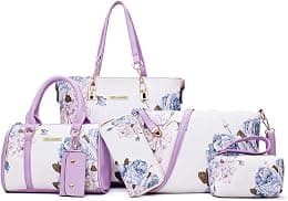 2E-youth womens Purses and Handbags Set tote handbag satchel shoulder bag purse - Best Deal Finder