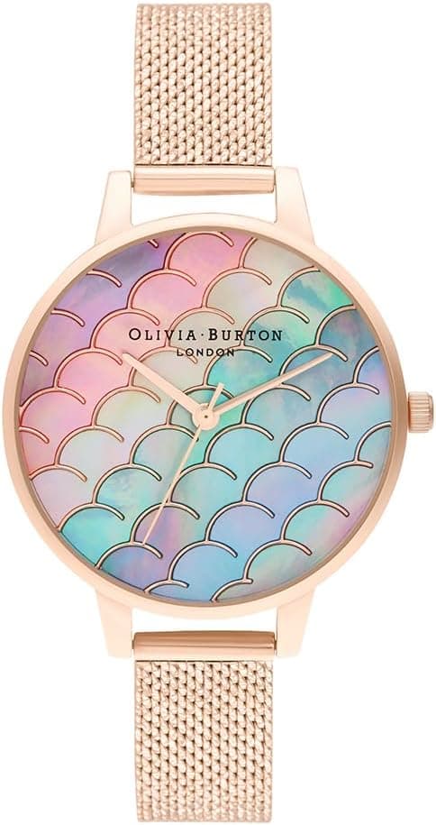 Olivia Burton UNDER THE SEA WOMENS RAINBOW MOTHER OF PEARL DIAL IONIC PLATED ROSE GOLD STEEL Watch - OB16US45 on Amazon.ae - Price Tracker