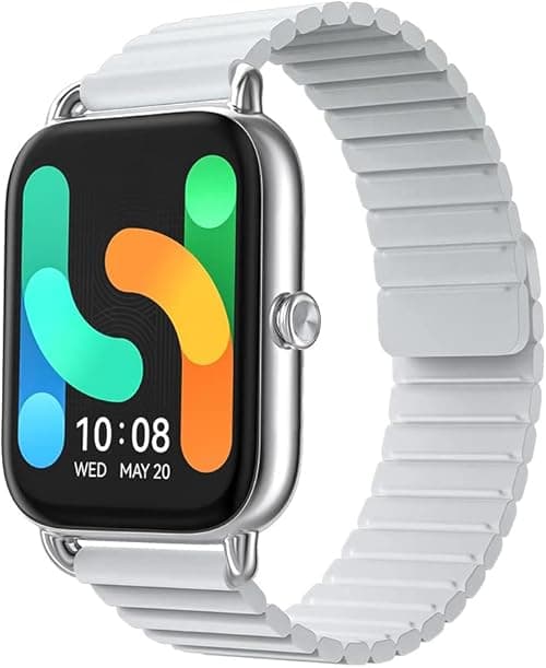 Xiaomi Haylou RS4 Plus Smart Watch 1.78-inch AMOLED Touch Screen Display Customized Watch Faces Magnetic Strap SpO2 Heart Rate Monitoring 105 Sport Modes IP68 Waterproof Bluetooth Smart Watch - Silver on Amazon.ae - Price Tracker