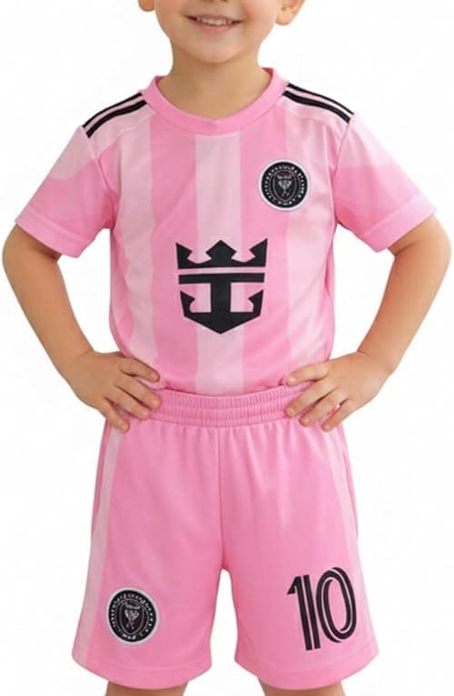 OVERS Miami Football Jersey Set for Kids, Youth & Men – Short Sleeve Soccer Shirt & Shorts, Breathable Sports Uniform for Match. على Amazon.ae - متتبع الأسعار