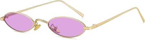 MEETSUN Retro Vintage Cat Eye Sunglasses Narrow Small Oval Glasses Petals Shape Curved Temple Design على Amazon.ae - متتبع الأسعار