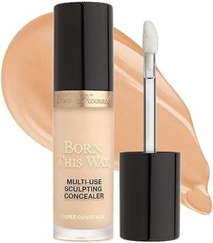 Too Faced Born This Way Super Coverage Multi-Use Concealer | Full Coverage, Non-Comedogenic, Oil Free + Long Lasting Concealer | Hyaluronic Acid, Coconut Water + Alpine Rose | 0.45 Fl Oz, Nude - Best Deal Finder