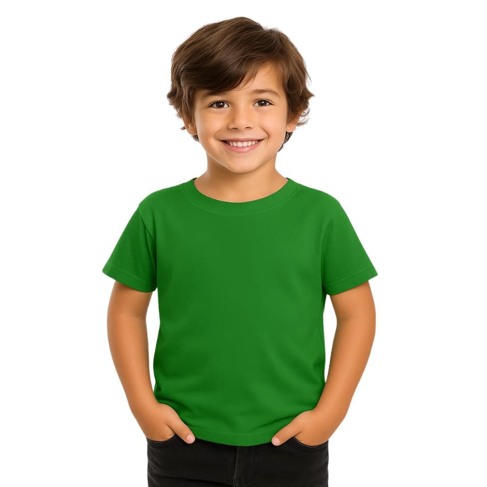 Moneysavers Kids Round Neck boys T Shirt 170 GSM Pure Cotton Basic Colors on Amazon.ae - Price Tracker