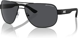Armani Exchange Man Sunglasses Matte Black Frame, Grey Lenses, 62MM - Best Deal Finder