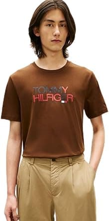 Tommy Hilfiger Mens BRAND LOVE BIG TEXT S/S T-Shirt (pack of 1) on Amazon.ae - Price Tracker
