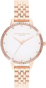 Olivia Burton Analogue Quartz Watch for Women with Rose Gold Colored Stainless Steel Bracelet - OB16RB21 - Best Deal Finder