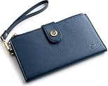 Claasico Women’s RFID Wristlet Wallet & Phone Holder | Multi Credit Card Bifold Organizer w/ Zipper Pockets & Sweetly Packed in Gift Box - Best Deal Finder