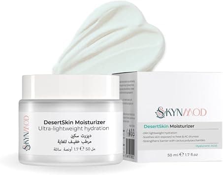 Desert Skin Moisturizer Ultra-Lightweight Face Cream – 50ml | 24H Intense Hydration for Dry & Oily Skin | Fast-Absorbing, Non-Greasy Daily Lotion with Hyaluronic Acid on Amazon.ae - Price Tracker